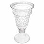 Casa Padrino Luxus Barock Deko Vase H. 45 cm - Runde Glasvase - Barockstil Blumenvase - Barock Deko Accessoires