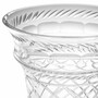 Casa Padrino Luxus Barock Deko Vase H. 45 cm - Runde Glasvase - Barockstil Blumenvase - Barock Deko Accessoires