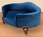Casa Padrino Barock Hundebett Royal Blau / Braun / Gold - Barock Hundem�bel - Barock Tierm�bel - Tierm�bel im Barockstil