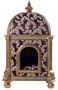 Casa Padrino Barock Katzenhaus Lila / Gold H. 94 cm - Barock Tierm�bel