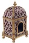 Casa Padrino Barock Katzenhaus Lila / Gold H. 94 cm - Barock Tierm�bel