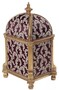 Casa Padrino Barock Katzenhaus Lila / Gold H. 94 cm - Barock Tierm�bel