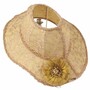 Casa Padrino Barock Lampenschirm in Damenhut Form Beige / Gold 47 cm