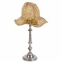 Casa Padrino Barock Lampenschirm in Damenhut Form Beige / Gold 47 cm