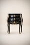 Casa Padrino Barock Kommode Pomp��s von Harald Gl��ckler mit 3 Schubladen und Marmorplatte in Schwarz / Gold / Wei�, 63 x 41 x 78 cm
