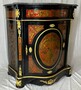 Casa Padrino Barock Boulle Kommode mit Marmorplatte Schwarz / Rot / Gold - Barock M�bel