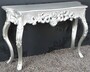 Casa Padrino Barock Konsole Silber 85 cm - Barockstil Konsolentisch - Barock M�bel