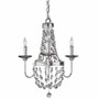 Casa Padrino Barock Kristall Kronleuchter Silber  47 x H. 50,2 cm - Barock Leuchten