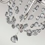 Casa Padrino Barock Kristall Kronleuchter Silber  47 x H. 50,2 cm - Barock Leuchten