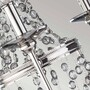 Casa Padrino Barock Kristall Kronleuchter Silber  47 x H. 50,2 cm - Barock Leuchten