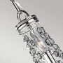 Casa Padrino Barock Kristall Kronleuchter Silber  47 x H. 50,2 cm - Barock Leuchten