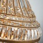 Casa Padrino Barock Kristall Kronleuchter Gold  58 x H. 135 cm - Barock Leuchten