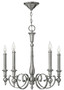 Casa Padrino Barock Kronleuchter Antik Silber  61 x H. 63,5 cm - Eleganter Kronleuchter im Barockstil - Barock Lampen 
