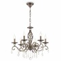 Casa Padrino Barock Kristall Kronleuchter Bronze  63 x H. 116 cm - Edel & Prunkvoll