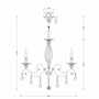 Casa Padrino Barock Kristall Kronleuchter Bronze  63 x H. 116 cm - Edel & Prunkvoll