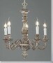 Casa Padrino Barock Kronleuchter  52 x H. 55 cm 5-flammig - Handgefertigte Leuchte aus Italien - Barock Leuchten 