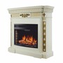 Casa Padrino Barock LED Elektrokamin Creme / Gold 98 x 37 x H. 92,1 cm - Barockstil Interior