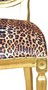 Casa Padrino Barock Luxus Esszimmer Stuhl Leopard / Gold Mod2 - Designer Stuhl - Hotel & Restaurant M�bel - Luxus Qualit�t