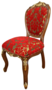 Casa Padrino Luxus Barock Esszimmer Stuhl Rot / Gold / Braun Antik Look 54 x 57 x H. 107 cm - Luxus Hotel M�bel - Made in Italy