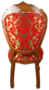 Casa Padrino Luxus Barock Esszimmer Stuhl Rot / Gold / Braun Antik Look 54 x 57 x H. 107 cm - Luxus Hotel M�bel - Made in Italy