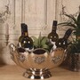 Casa Padrino Barock Messing Weink�hler Silber  41 cm - Barock Champagnerk�hler