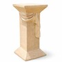 Casa Padrino Barock Garten Deko S�ule Beige H. 66 cm - Garten Accessoires