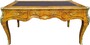 Casa Padrino Barock Schreibtisch Vogelaugenahorn / Gold 160 cm - Barock B�ro M�bel