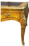 Casa Padrino Barock Schreibtisch Vogelaugenahorn / Gold 160 cm - Barock B�ro M�bel