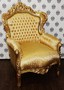 Casa Padrino Barock Sessel King Gold Muster / Gold - M�bel Antik Stil 