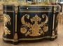 Casa Padrino Barock Sideboard Schwarz / Gold - Handgefertigter Barockstil Massivholz Schrank mit 2 T�ren und 2 Schubladen - Wohnzimmer M�bel im Barockstil - Barock M�bel - Edel & Prunkvoll 