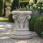 Casa Padrino Barock Sockel Grau H. 44 cm - Barockstil Garten Deko