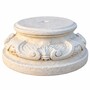 Casa Padrino Barock Sockel Wei�  40 x H. 20 cm - Garten & Terrassen Deko Accessoires - Made in Italy 