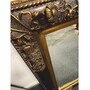 Casa Padrino Barock Spiegel Schwarz / Antik Gold H. 94 cm - Barockstil M�bel