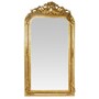 Casa Padrino Barock Spiegel Gold 85 x H. 160 cm - mit Blumenkorb Bekr�nung - Prunkvoller Wandspiegel im Barockstil - Antik Stil Garderoben Spiegel - Wohnzimmer Spiegel - Barock M�bel 