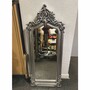Casa Padrino Barock Spiegel Silber H. 115 cm - Prunkvolle Barock M�bel