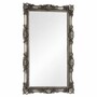Casa Padrino Barock Spiegel Antik Silber H. 210 cm - Rechteckiger Barockstil Wandspiegel - Prunkvolle Barock M�bel - Barock Interior 