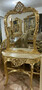 Casa Padrino Barock Spiegelkonsole mit Marmorplatte Gold / Cremefarben - Handgefertigte Barock Konsole mit Spiegel - Barock M�bel - Edel & Prunkvoll 