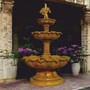 Casa Padrino Barock Springbrunnen Antik Beige  145 x H. 240 cm - Prunkvoller Gartenbrunnen