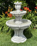 Casa Padrino Barock Springbrunnen Grau  65 x H. 100 cm