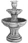 Casa Padrino Barock Springbrunnen Grau  65 x H. 100 cm