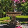 Casa Padrino Barock Springbrunnen Braun  150 x H. 190 cm - Prunkvoller Gartenbrunnen