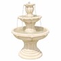 Casa Padrino Barock Springbrunnen Sandfarben  65 x H. 100 cm - Garten Deko