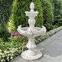 Casa Padrino Barock Springbrunnen Grau  80 x H. 147 cm