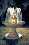 Casa Padrino Barock Springbrunnen Beige  130 x H. 160 cm - Runder Gartenbrunnen - Made in Italy