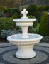 Casa Padrino Barock Springbrunnen Wei�  120 x H. 157 cm - Prunkvoller Gartenbrunnen im Barockstil