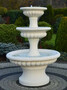 Casa Padrino Barock Springbrunnen Wei�  120 x H. 171 cm - Prunkvoller Gartenbrunnen - Gartendeko Brunnen - Barock & Jugendstil Garten Deko Accessoires