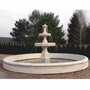 Casa Padrino Barock Springbrunnen mit Brunnenumrandung Grau  800 x H. 400 cm - Riesiger Nostalgischer Gartenbrunnen - Hotel Brunnen - Garten Deko