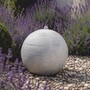 Casa Padrino Kugelbrunnen Grau  60 x H. 55 cm - Runder Springbrunnen - Garten & Terrassen Deko Accessoires