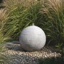 Casa Padrino Kugelbrunnen Grau  60 x H. 55 cm - Runder Springbrunnen - Garten & Terrassen Deko Accessoires