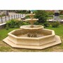 Casa Padrino Barock Springbrunnen Beige  350 x H. 180 cm - Barockstil Garten Deko